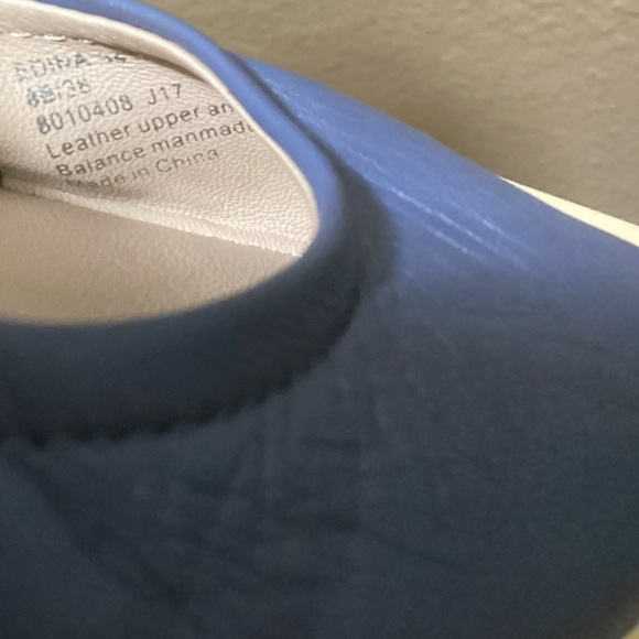 TARYN ROSE Blue/Gray Leather BALLET Flats size 8B - Picture 9 of 9